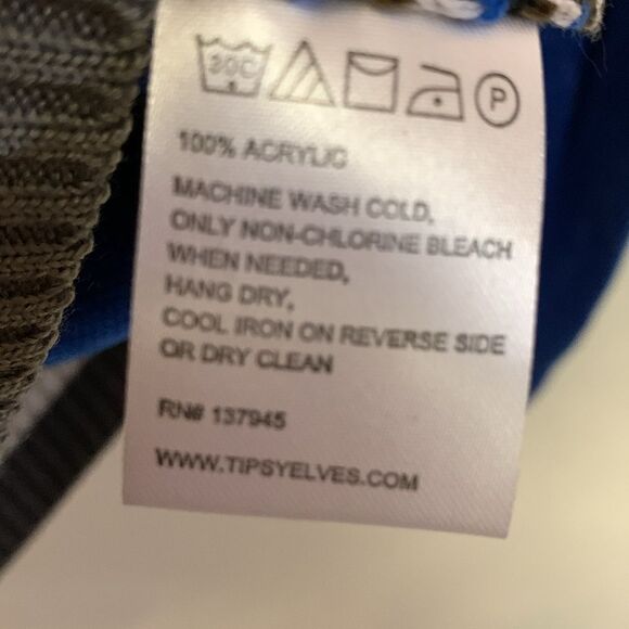 Tipsy Elves Hanukkah Challah Blue Crewneck Holiday Sweater Size XS - Picture 9 of 12